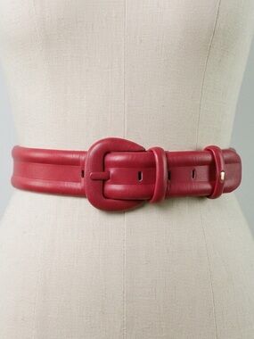 Vintage Mondi Escada Pink Leather Belt Size Small 80s 90s
